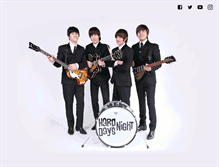 Tablet Screenshot of harddaysnightband.com